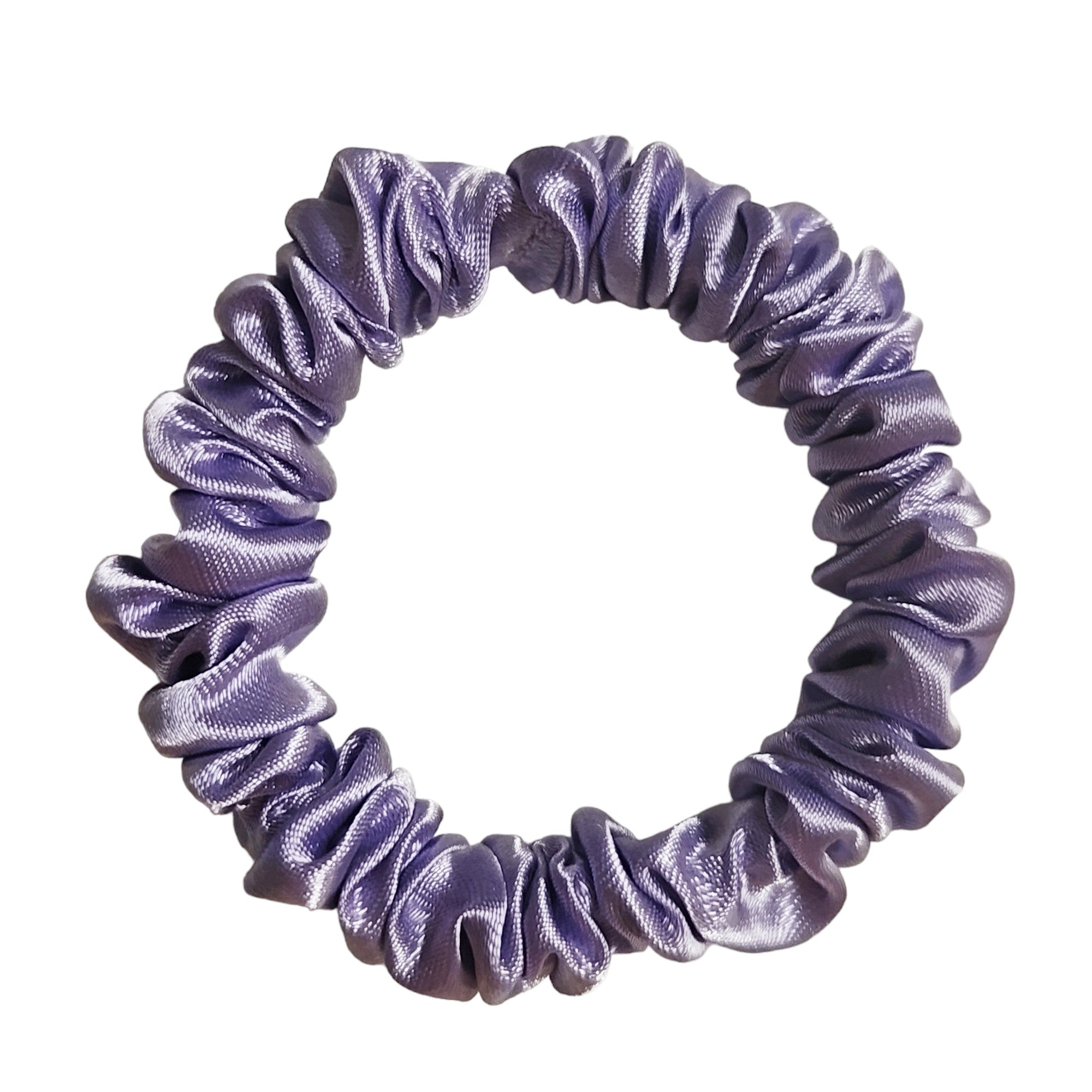 heather | wide elastic mini satin scrunchie