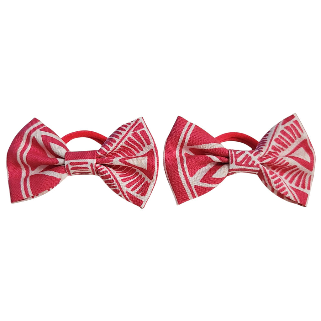 poppy | bow hair tie set