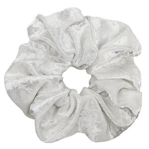 snow | jumbo velvet scrunchie