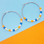 citrus confetti | hoop earrings 50mm