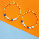citrus confetti | hoop earrings 40mm