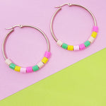 fruity confetti | hoop earrings 40mm