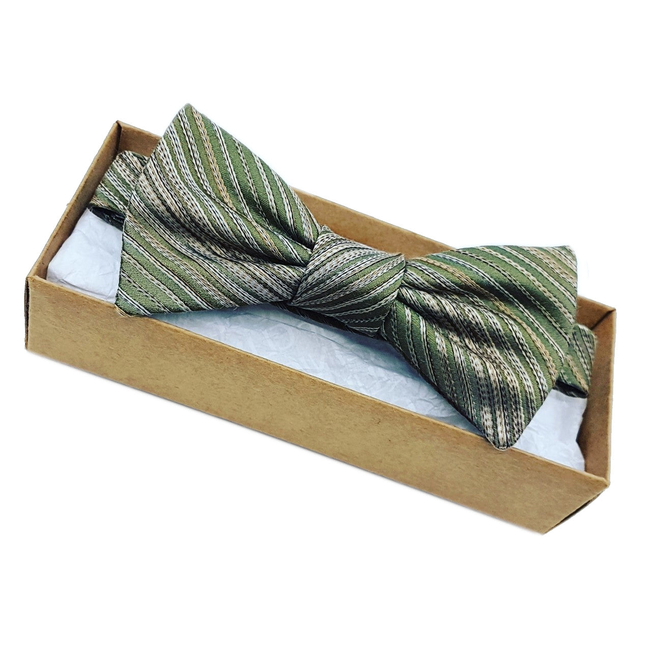 golden olive | classic bow tie