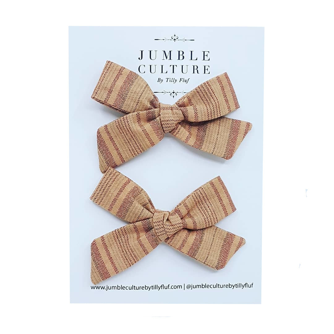 primrose | schoolgirl bow pigtail set