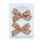 primrose | schoolgirl bow pigtail set