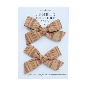 primrose | schoolgirl bow pigtail set