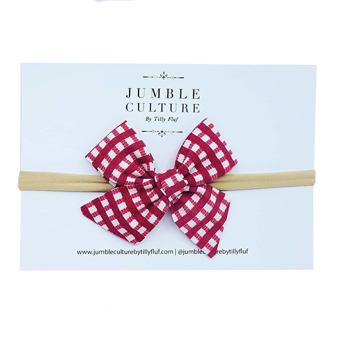 scarlet lattice | schoolgirl bow headband