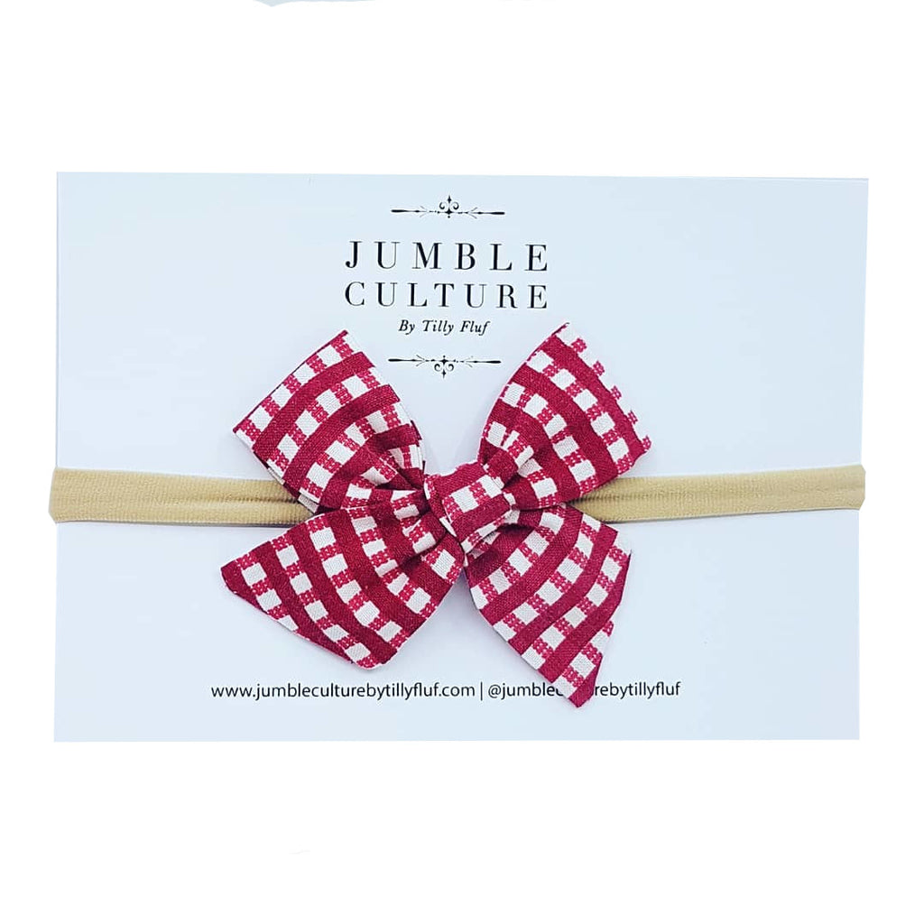 scarlet lattice | schoolgirl bow headband
