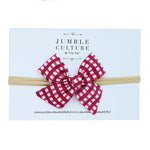 scarlet lattice | schoolgirl bow headband