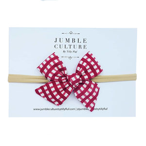 scarlet lattice | schoolgirl bow headband