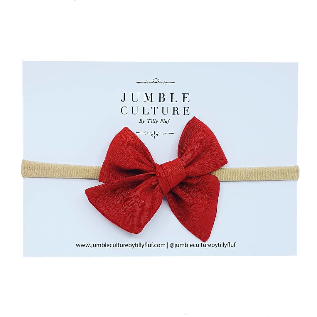 rusty | pinwheel bow headband