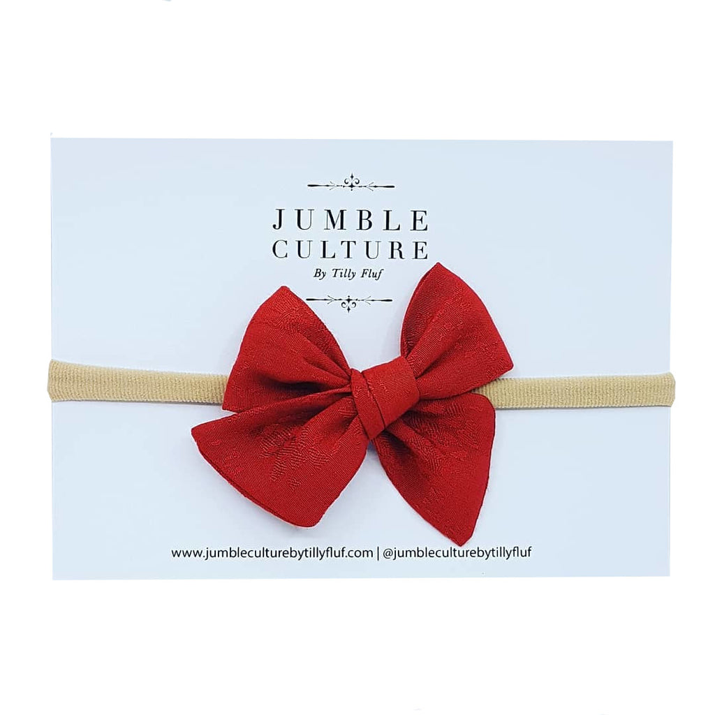 rusty | pinwheel bow headband