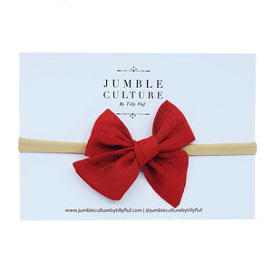 rusty | pinwheel bow headband