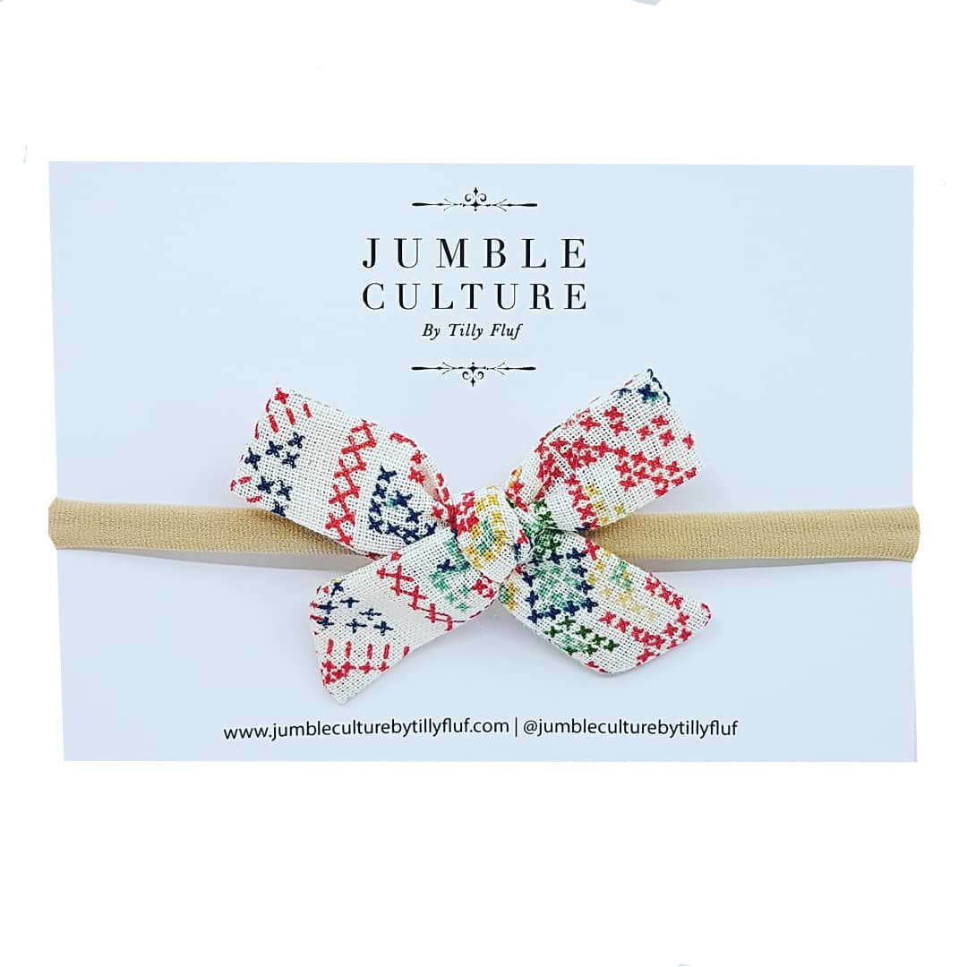 star | schoolgirl bow headband