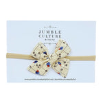 strawberry shortcake | pinwheel bow headband