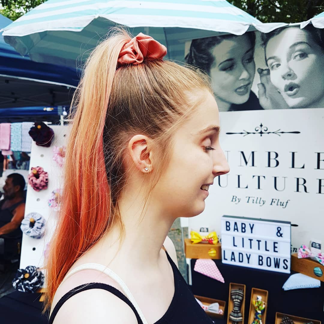 salmon | scrunchie