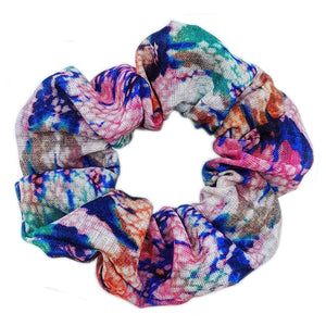 rainbow serpent linen | scrunchie